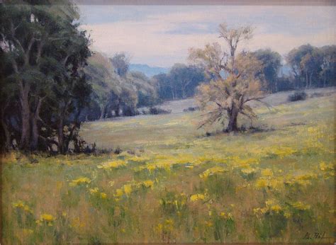 Yellowtops Plein-Air by Bruce Peil, Oil, 9 x 12 Thompson Falls, Pecos River, Cottonwood Creek ...