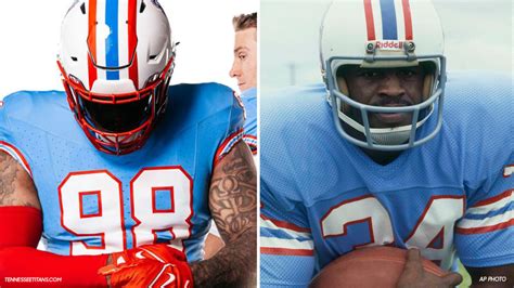 Tennessee Titans Oilers jerseys: Team unveils throwback uniforms to be ...