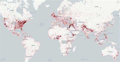 Global conflict map (2015) - Vivid Maps