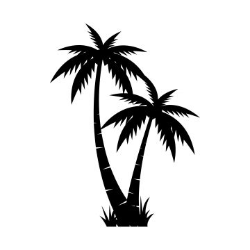 Beach Silhouette Vector at Vectorified.com | Collection of Beach Silhouette Vector free for ...