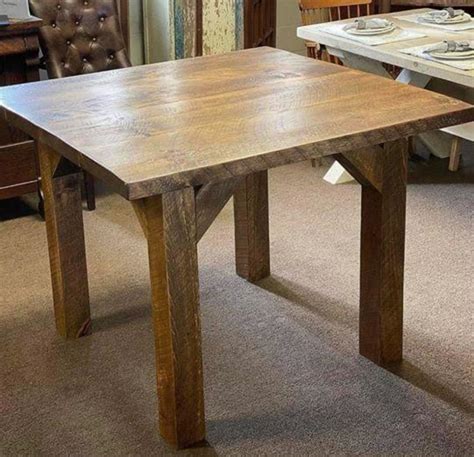 Farmhouse Square Table – Large - Chic & Antique