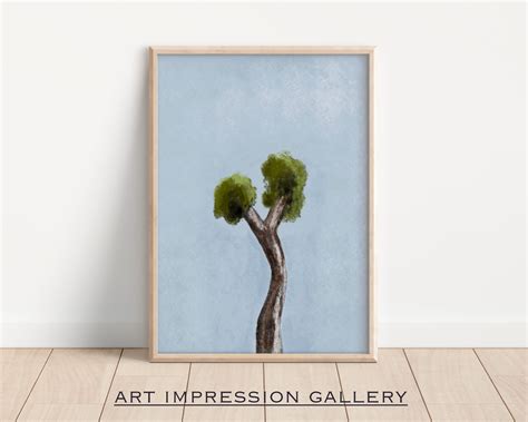 Landscape Digital Art Print, Home Decor Printable Arts, Tree Wall Art ...