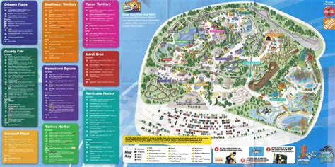 Six Flags Great America Theme Park Map - Gurnee IL • mappery