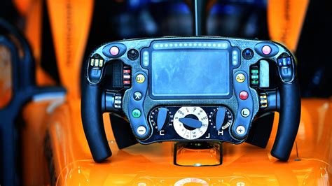 McLaren MCL33 steering wheel at Australian Grand Prix, Melbourne - Saturday 24 March 2018