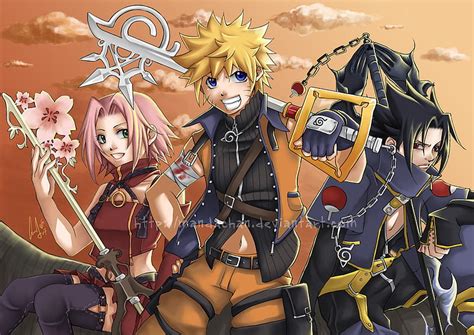 1920x1080px, 1080P free download | Naruto Hearts, naruto, kingdom hearts, keyblade, of naruto ...