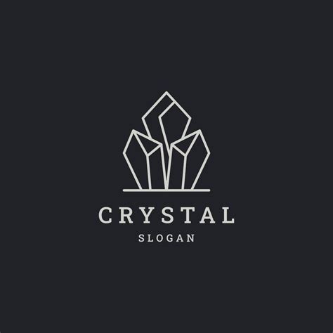 Crystal logo icon flat design template 13645554 Vector Art at Vecteezy