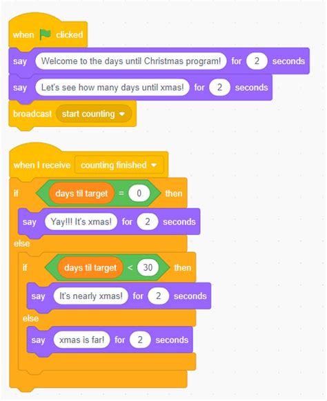 Christmas Countdown Scratch Animation - Scratch Game Video Tutorials