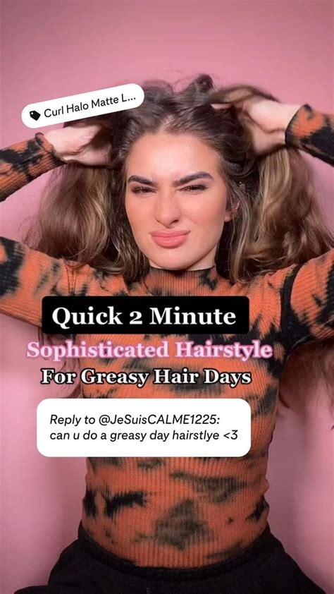 Greasy hair days hairstyles | quick and easy hair tutorial | greasy hair tips | claw clip hack ...