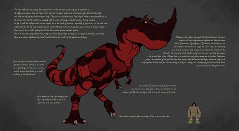 Genndy Tartakovsky's Primal - Red Tyrannosaur by titanlizard on DeviantArt