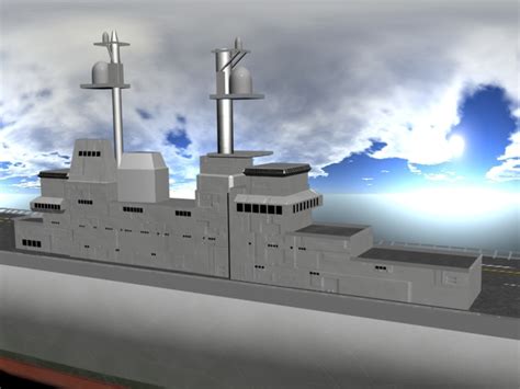 Lhd Carrier Ship 3d Model