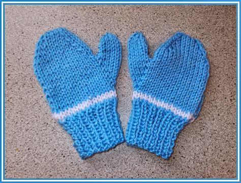 Marianna's Lazy Daisy Days: Easy 2-needle toddler and child mittens - boy or girl