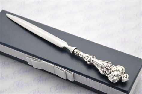 Heavy Ornate Pattern Sterling Silver Letter Opener Birmingham 1905 Gift ...