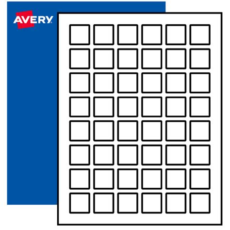 1" x 1" Blank Square Labels, Print to the Edge | Avery | Avery square labels, Avery labels, Foil ...