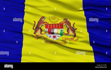 Closeup Putrajaya City Flag, Malaysia Stock Photo - Alamy