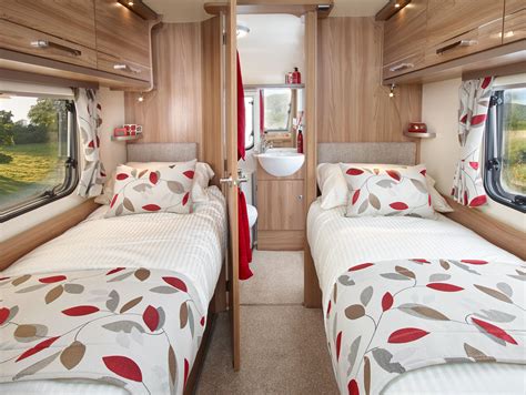 Pegasus Series IV Rimini - twin fixed single beds & rear washroom | Vintage camper interior ...