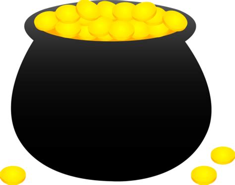 Pot of Gold Coins - Free Clip Art | Free clip art, Pot of gold, Clip art