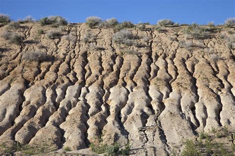 Badlands erosion in unconsolidated sediment, CA – Geology Pics