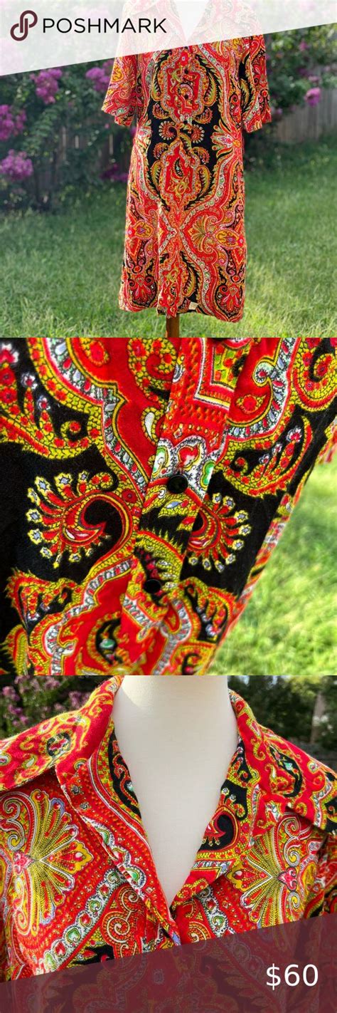 60s/70s Vintage Paisley Dress | Paisley dress, Paisley, Vintage