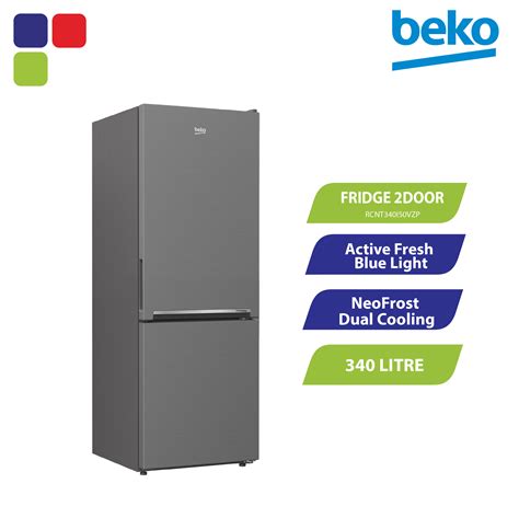 BEKO FRIDGE 2DOOR 340L BOTTOM FREEZER SILVER – RCNT340I50VZP – Kemudi Timur