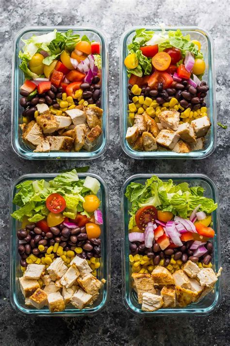 Southwestern Chopped Chicken Salad (Meal Prep) | Recipe | Salad meal prep, Lunch meal prep, Easy ...