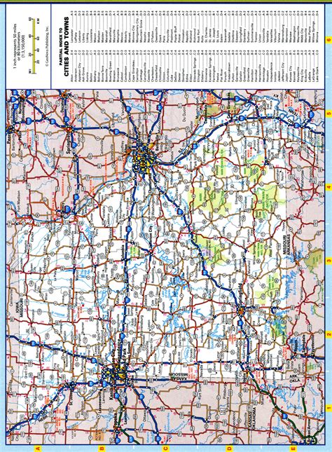 Map of Missouri roads and highways.Free printable road map of Missouri