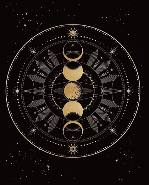 Moon Phase Totem by Cocorrina | Astrology art, Celestial art, Moon art