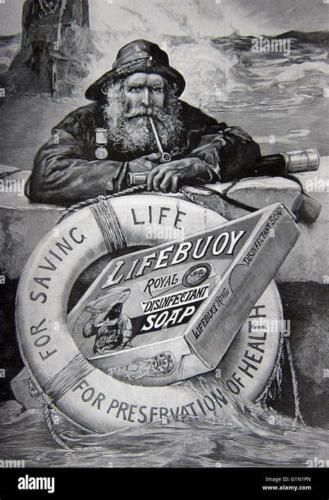 Lifebuoy Royal disinfectant soap advert 1900 Stock Photo - Alamy