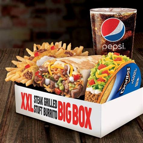 what comes in a taco bell big box meal