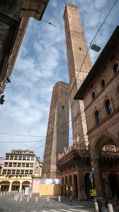 Italian officials secure 12th Century leaning tower in Bologna to ...