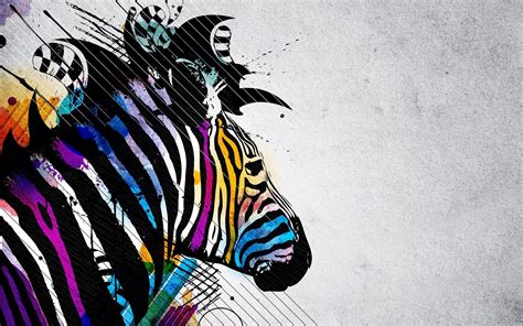 Colorful Zebra Backgrounds | Image Wallpapers HD