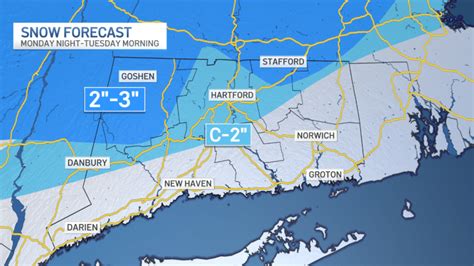 Snow Expected in Parts of Connecticut Monday Into Tuesday Morning – NBC ...