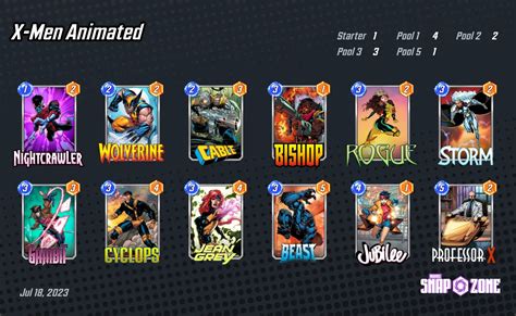 X-Men Animated - Decks - Marvel Snap Zone