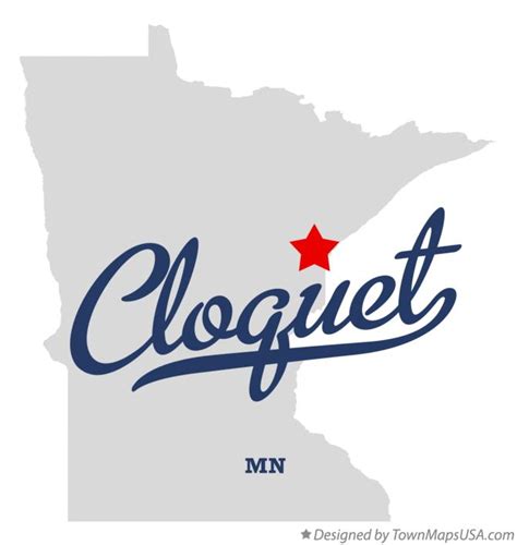 Map of Cloquet, MN, Minnesota