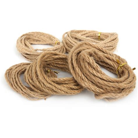 2/4/6mm Natural Hemp Rope DIY Tag Label Hang Rope Wedding Home Woven ...