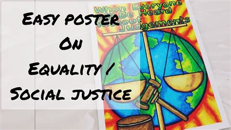 Poster on women's equality day / save girl child /gender equality poster/social justice Drawing ...