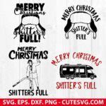 Shitters Full SVG Funny Christmas Quotes SVG Merry Christmas Shitter's Full SVG Christmas ...