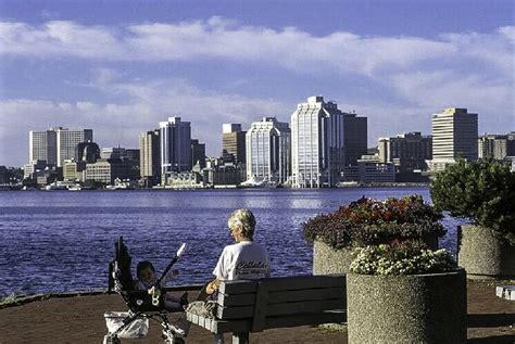 Halifax as seen from the Dartmouth waterfront in Nova Scotia, Canada ...