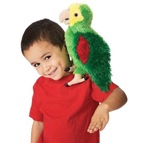 Folkmanis Parrot, Amazon Hand Puppet | Hand Puppets