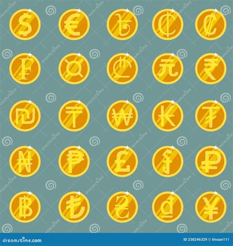 Signs Of The Currencies On The World Map. Infographics. Vector ...