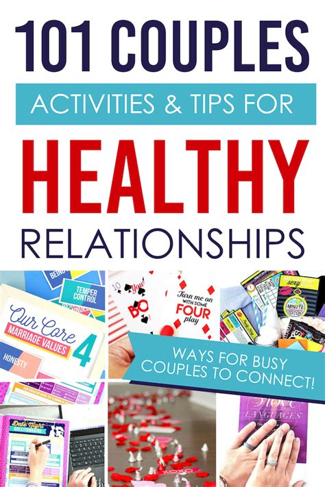 Couple Activities and Tips for Healthy Relationships - From | Couple activities, Healthy ...