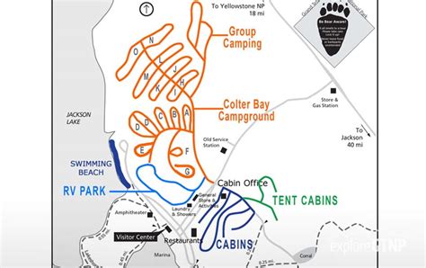 Colter Bay Tent Village Map - Printable Maps Online