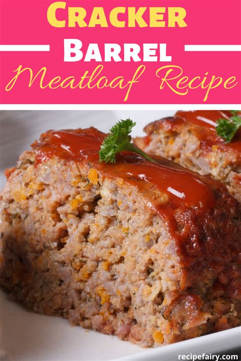 Cracker Barrel Meatloaf Recipe | Recipe | Recipes, Crockpot recipes beef, Meatloaf recipes