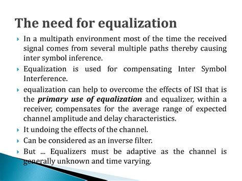 SOLUTION: 3 lecture 3 equalization techniques 2021 - Studypool