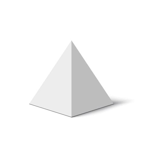 Premium Vector | White pyramid. illustration.