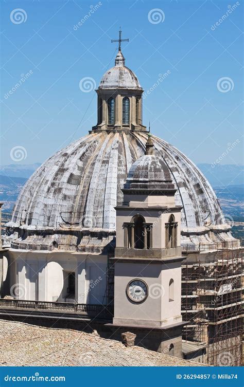 Cathedral of Montefiascone. Stock Image - Image of edifice, blue: 26294857