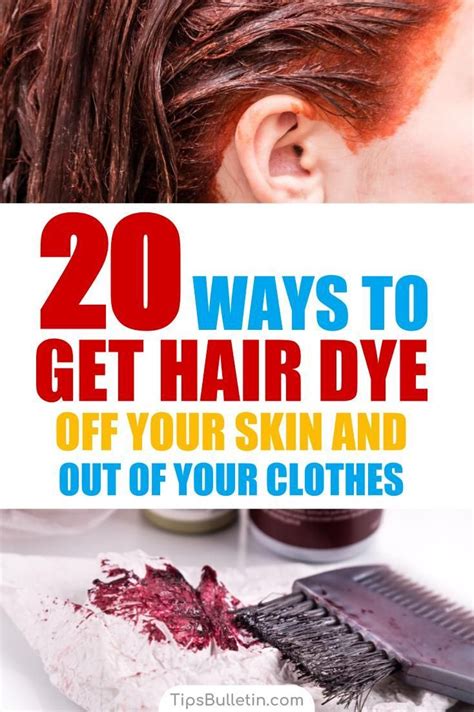 20 Ways to Get Hair Dye Off Your Skin and Out of Your Clothes ...