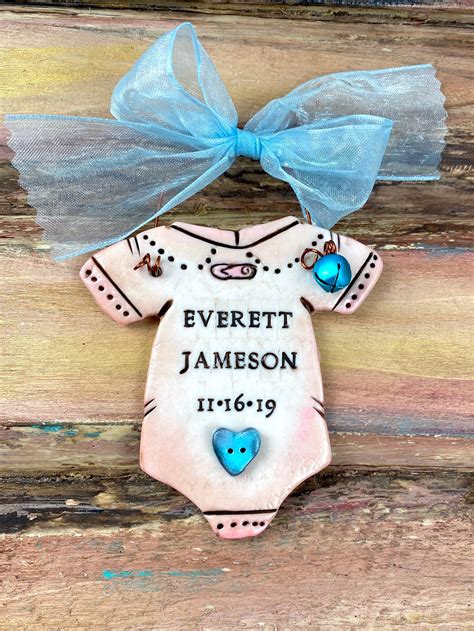 Personalized Baby / Newborn / Child / Keepsake Holiday Polymer | Etsy