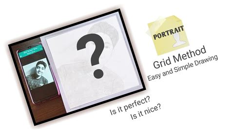 How to draw a Portrait in Grid Method / Easy and Simple Drawing ...