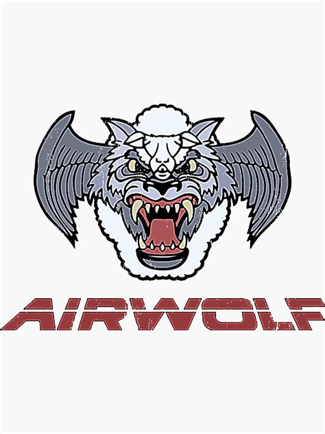 "Airwolf Logo " Sticker for Sale by Clanger201 | Redbubble