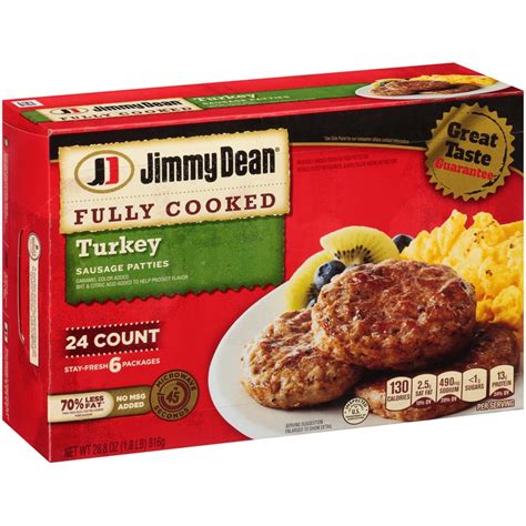 Jimmy Dean® Fully Cooked Turkey Sausage Patties Reviews 2020